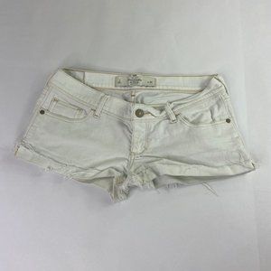 Abercrombie And Fitch White Short Shorts Size 26